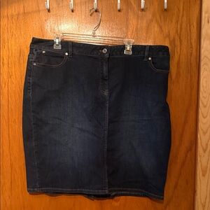 Talbots Jean Pencil Skirt